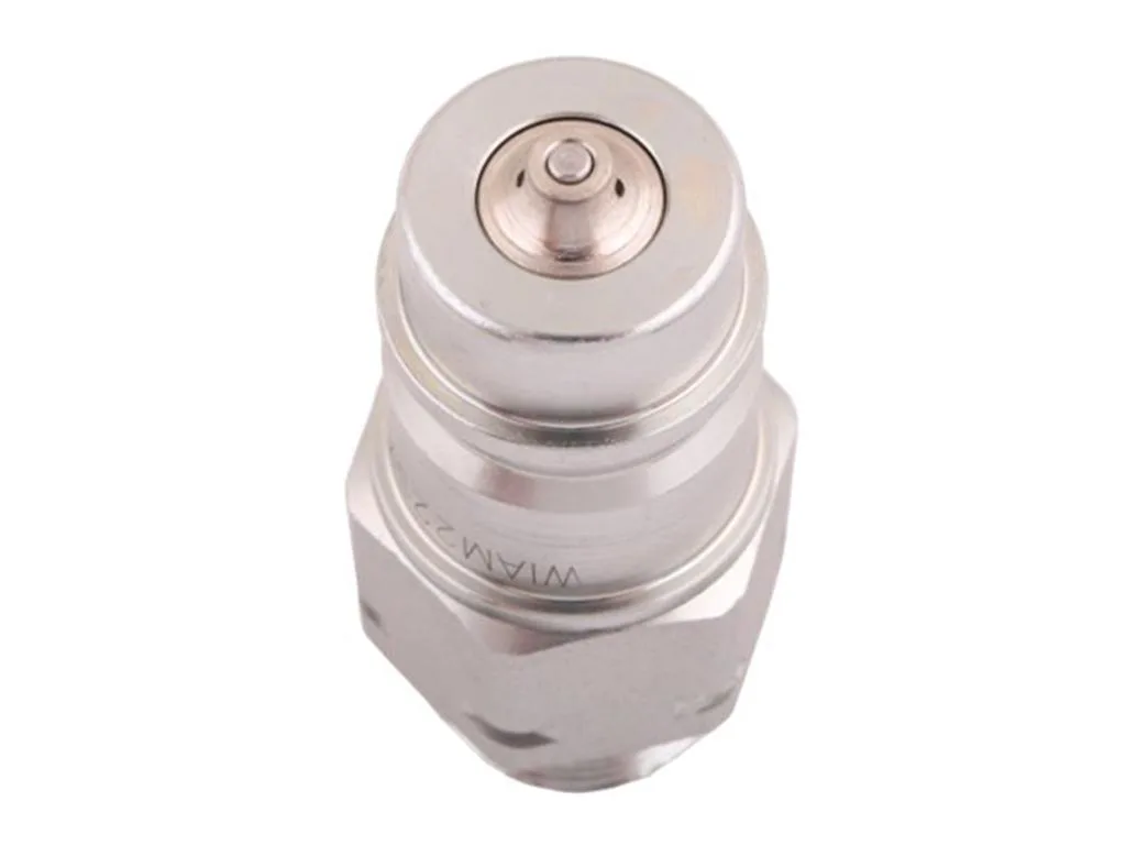 Szybkozłącze hydrauliczne wtyczka z eliminatorem ciśnienia M22x1.5 gwint zew. EURO (9100822W) (ISO 7241-A) Waryński (opakowanie 10szt) - obrazek 3