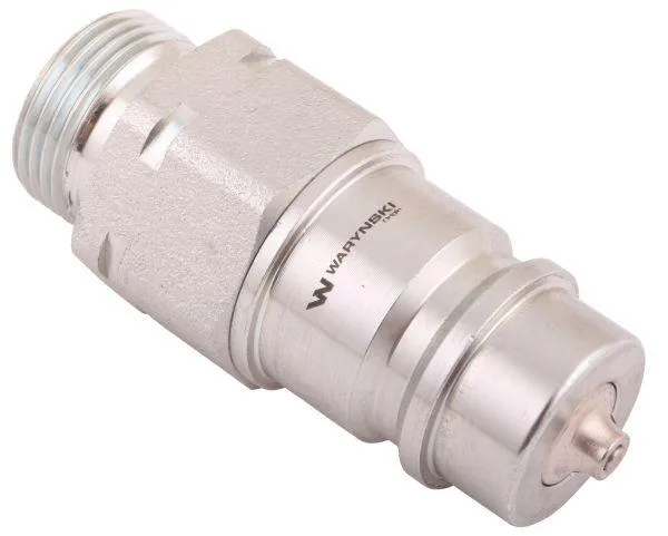Szybkozłącze hydrauliczne wtyczka z eliminatorem ciśnienia M22x1.5 gwint zew. EURO (9100822W) (ISO 7241-A) Waryński - obrazek 4