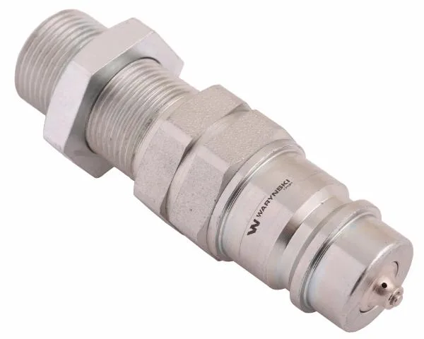 Szybkozłącze hydrauliczne wtyczka long z eliminatorem ciśnienia M22x1.5 gwint zew. EURO (9100822W) (ISO 7241-A) Waryński - obrazek 2