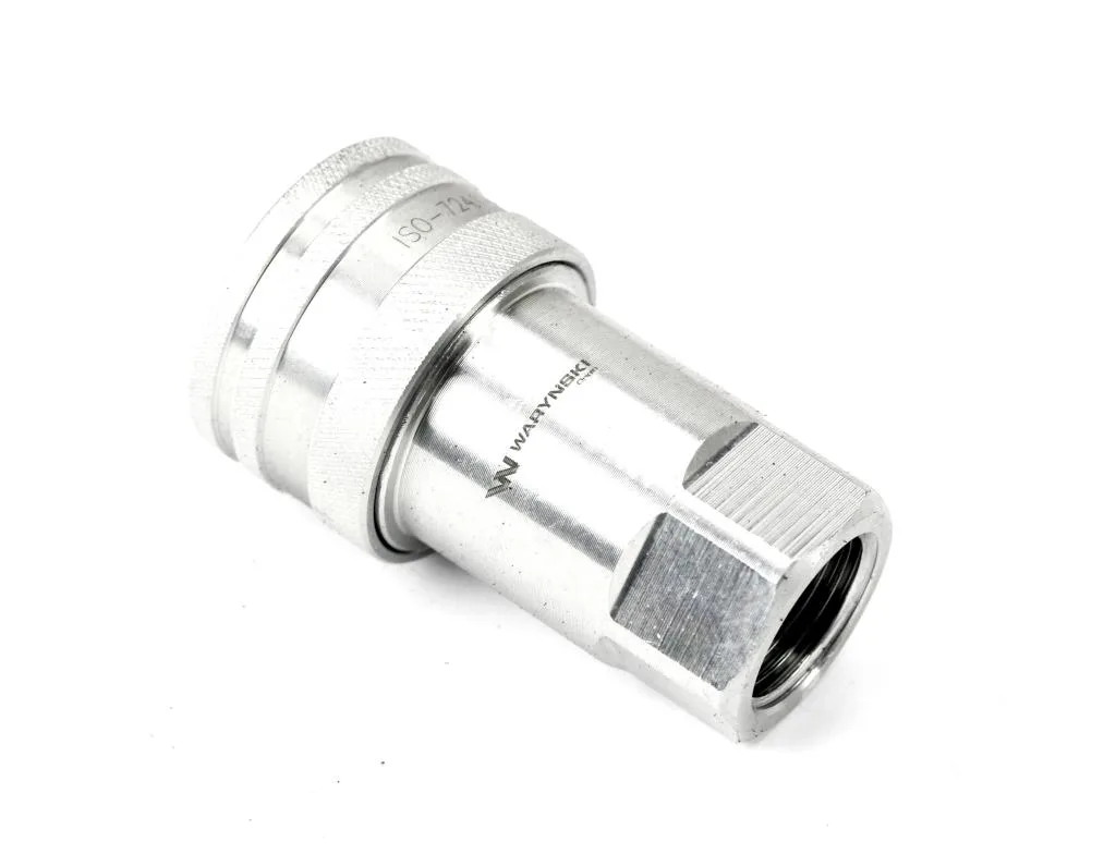 Szybkozłącze hydrauliczne gniazdo G1/2"BSP gwint wewnętrzny EURO ISO 7241-A z eliminatorem ciśnienia Waryński - obrazek 2