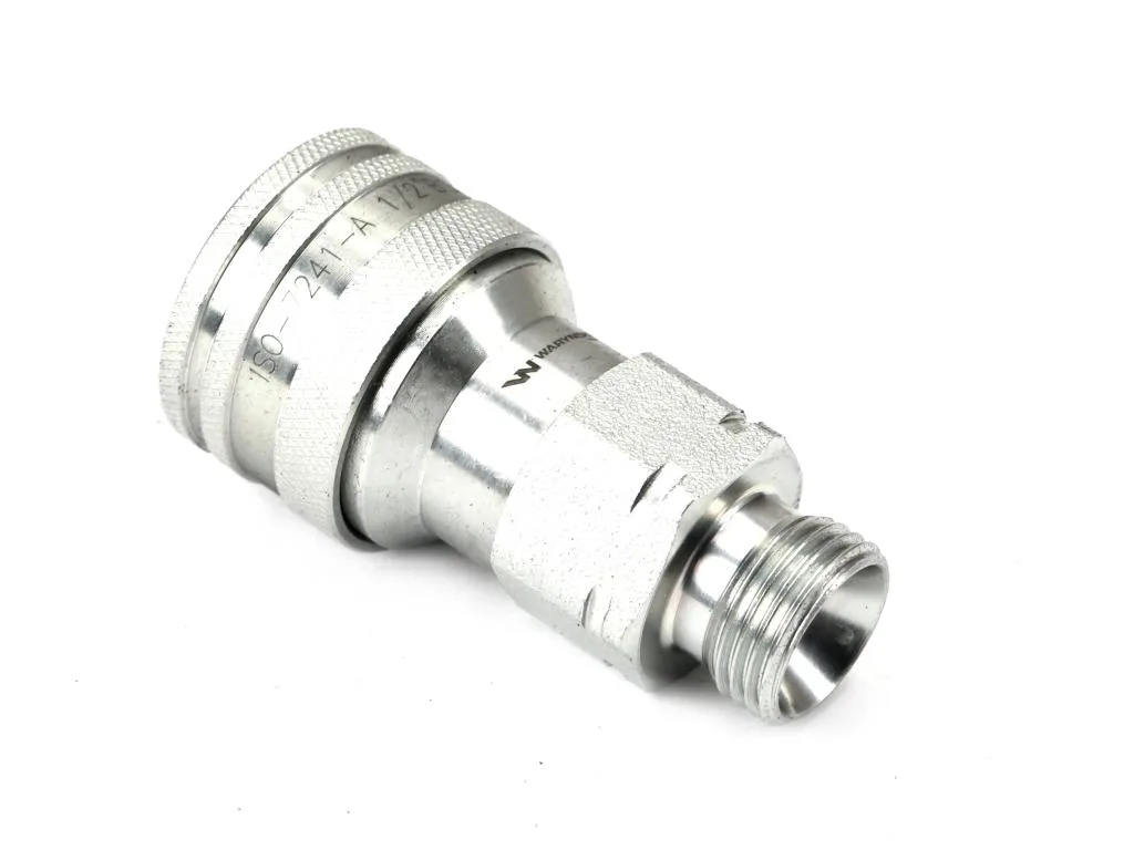 Szybkozłącze hydrauliczne gniazdo G1/2"BSP gwint zewnętrzny EURO ISO 7241-A z eliminatorem ciśnienia Waryński - obrazek 2