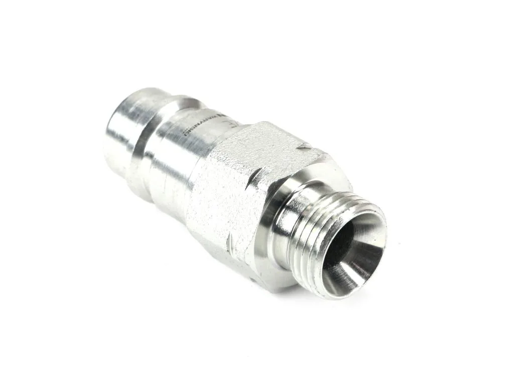 Szybkozłącze hydrauliczne wtyczka G1/2"BSP gwint zewnętrzny EURO ISO 7241-A z eliminatorem ciśnienia Waryński - obrazek 2