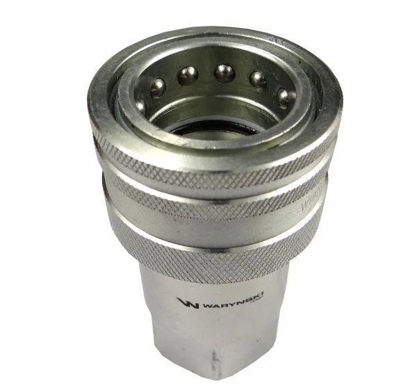 Szybkozłącze hydrauliczne gniazdo G3/8"BSP gwint wewnętrzny ISO 7241-A Waryński - obrazek 3