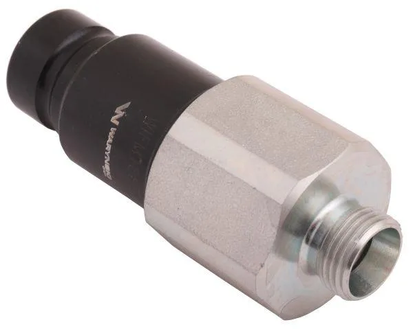 Szybkozłącze hydrauliczne suchoodcinające wtyczka M18x1.5 12L gwint zewnętrzny ISO16028 Waryński - obrazek 3