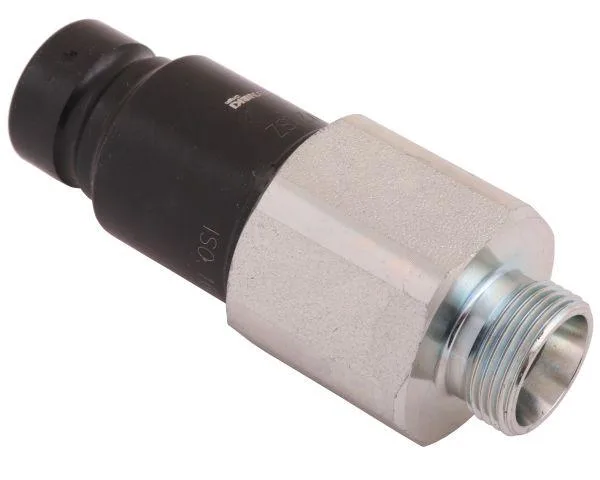 Szybkozłącze hydrauliczne suchoodcinające wtyczka M22x1.5 15L gwint zewnętrzny ISO16028 Waryński - obrazek 3