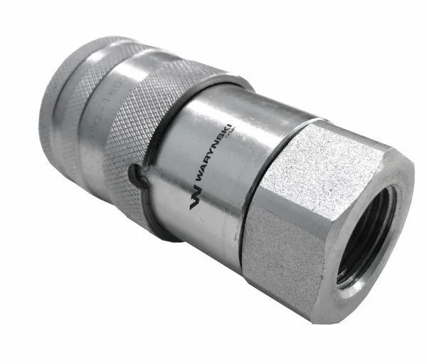 Szybkozłącze hydrauliczne suchoodcinające gniazdo G1/4"BSP gwint wewnętrzny ISO16028 Waryński - obrazek 2