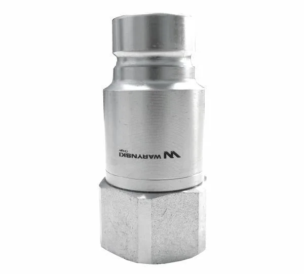 Szybkozłącze hydrauliczne suchoodcinające wtyczka G3/8"BSP gwint wewnętrzny ISO16028 Waryński - obrazek 3