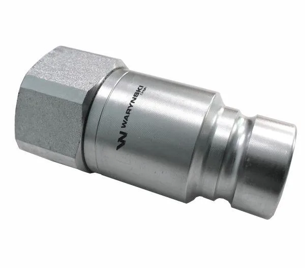 Szybkozłącze hydrauliczne suchoodcinające wtyczka G3/8"BSP gwint wewnętrzny ISO16028 Waryński