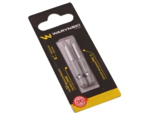 Końcówki wkrętakowe bity PH1 50mm Waryński komplet w blistrze dwusztukowym