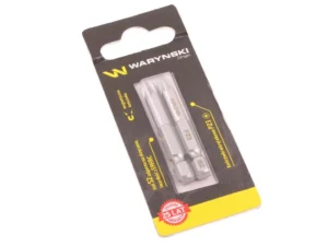 Końcówki wkrętakowe bity PZ3 50mm Waryński komplet w blistrze dwusztukowym