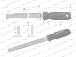Pilnik płaski 200 mm Waryński