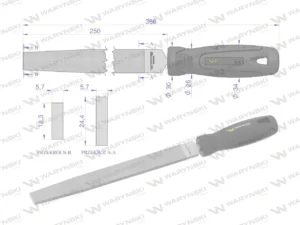 Pilnik płaski 250 mm Waryński