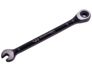 Klucz płasko-oczkowy 6 mm z grzechotką 72 zęby standard ASME B107-2010 Waryński