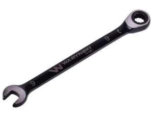 Klucz płasko-oczkowy 9 mm z grzechotką 72 zęby standard ASME B107-2010 Waryński