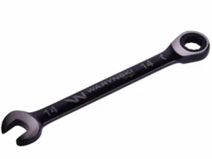 Klucz płasko-oczkowy 14 mm z grzechotką 72 zęby standard ASME B107-2010 Waryński