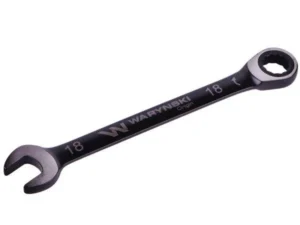 Klucz płasko-oczkowy 18 mm z grzechotką 72 zęby standard ASME B107-2010 Waryński