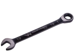 Klucz płasko-oczkowy 19 mm z grzechotką 72 zęby standard ASME B107-2010 Waryński