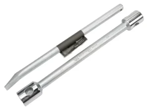 Klucz do kół , 395 mm długości rozmiar 24x27 mm z łyżką, do prac montażowych i demontażowych w mechanice , Waryński