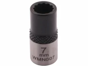 Nasadka dwunastokątna 1/4". 7 mm. CrV50BV30. DIN 3124. Waryński