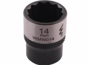 Nasadka dwunastokątna 1/4". 14 mm. CrV50BV30. DIN 3124. Waryński