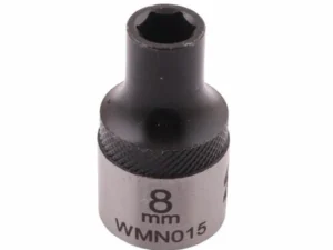 Nasadka sześciokątna 1/2". 8 mm. CrV50BV30. DIN 3124. Waryński