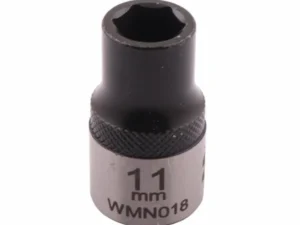 Nasadka sześciokątna 1/2". 11 mm. CrV50BV30. DIN 3124. Waryński