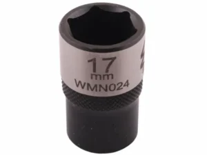 Nasadka sześciokątna 1/2". 17 mm. CrV50BV30. DIN 3124. Waryński