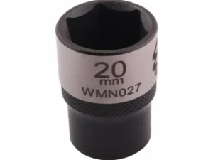 Nasadka sześciokątna 1/2". 20 mm. CrV50BV30. DIN 3124. Waryński