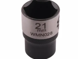 Nasadka sześciokątna 1/2". 21 mm. CrV50BV30. DIN 3124. Waryński