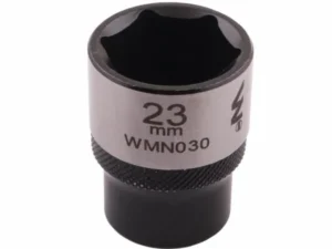 Nasadka sześciokątna 1/2". 23 mm. CrV50BV30. DIN 3124. Waryński