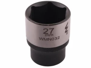 Nasadka sześciokątna 1/2". 27 mm. CrV50BV30. DIN 3124. Waryński