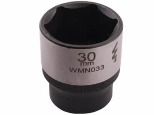 Nasadka sześciokątna 1/2". 30 mm. CrV50BV30. DIN 3124. Waryński