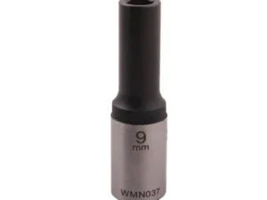 Nasadka sześciokątna 1/2". 9 mm. długa. CrV50BV30. DIN 3124. Waryński