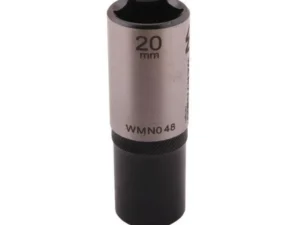 Nasadka sześciokątna 1/2". 20 mm. długa. CrV50BV30. DIN 3124. Waryński