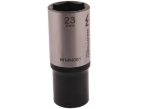 Nasadka sześciokątna 1/2". 23 mm. długa. CrV50BV30. DIN 3124. Waryński