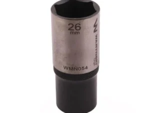 Nasadka sześciokątna 1/2". 26 mm. długa. CrV50BV30. DIN 3124. Waryński