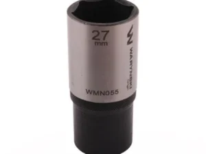 Nasadka sześciokątna 1/2". 27 mm. długa. CrV50BV30. DIN 3124. Waryński