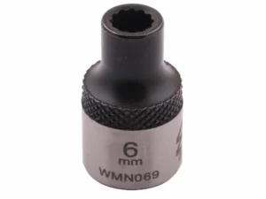 Nasadka dwunastokątna 3/8". 6 mm. CrV50BV30. DIN 3124. Waryński