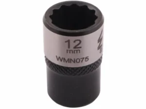 Nasadka dwunastokątna 3/8". 12 mm. CrV50BV30. DIN 3124. Waryński