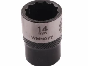 Nasadka dwunastokątna 3/8". 14 mm. CrV50BV30. DIN 3124. Waryński