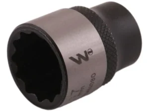 Nasadka dwunastokątna 3/8". 17 mm. CrV50BV30. DIN 3124. Waryński