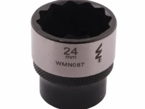 Nasadka dwunastokątna 3/8". 24 mm. CrV50BV30. DIN 3124. Waryński