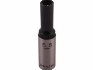 Nasadka dwunastokątna 1/4". 5.5 mm. długa. CrV50BV30. DIN 3124. Waryński