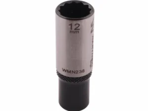 Nasadka dwunastokątna 1/4". 12 mm. długa. CrV50BV30. DIN 3124. Waryński