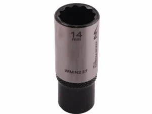 Nasadka dwunastokątna 1/4". 14 mm. długa. CrV50BV30. DIN 3124. Waryński