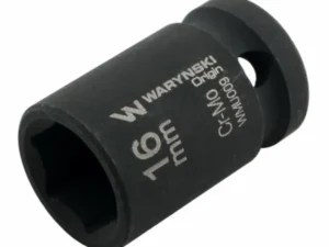 Nasadka udarowa sześciokątna 1/2". 16 mm. CrMo. DIN 3129. Waryński