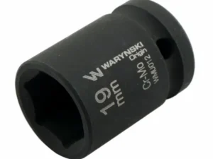 Nasadka udarowa sześciokątna 1/2". 19 mm. CrMo. DIN 3129. Waryński