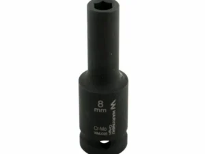 Nasadka udarowa sześciokątna długa 1/2". 8 mm. CrMo. DIN 3129. Waryński