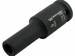 Nasadka udarowa sześciokątna długa 1/2". 9 mm. CrMo. DIN 3129. Waryński