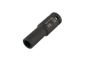 Nasadka udarowa sześciokątna długa 1/2". 12 mm. CrMo. DIN 3129. Waryński